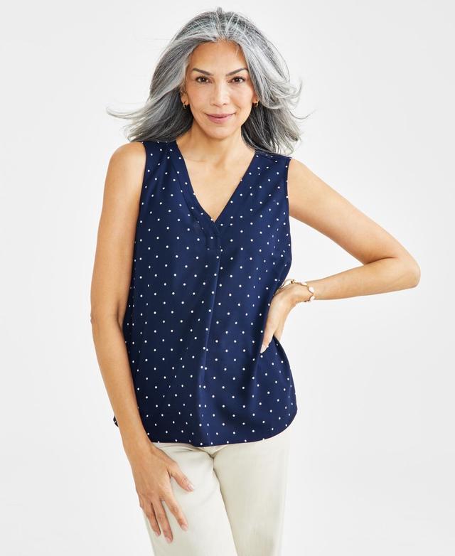 Style & Co Womens Printed Sleeveless Tank, Created for Macys Product Image