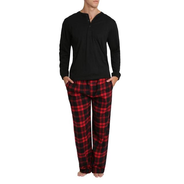 Sleep Hero Mens Flannel Pajama Set Product Image