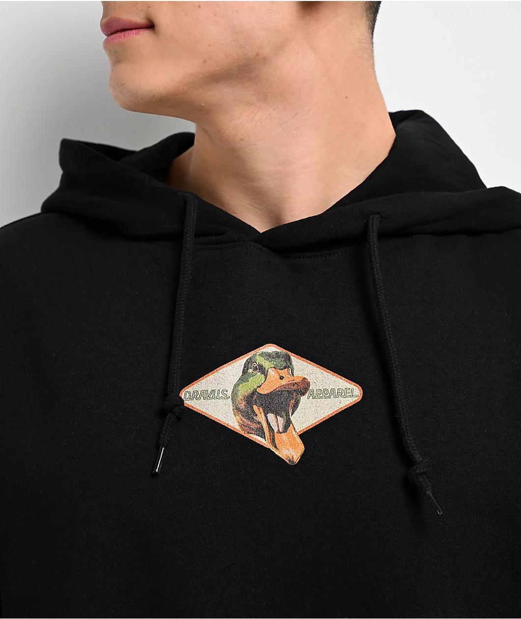 Dravus Quack Black Hoodie Product Image