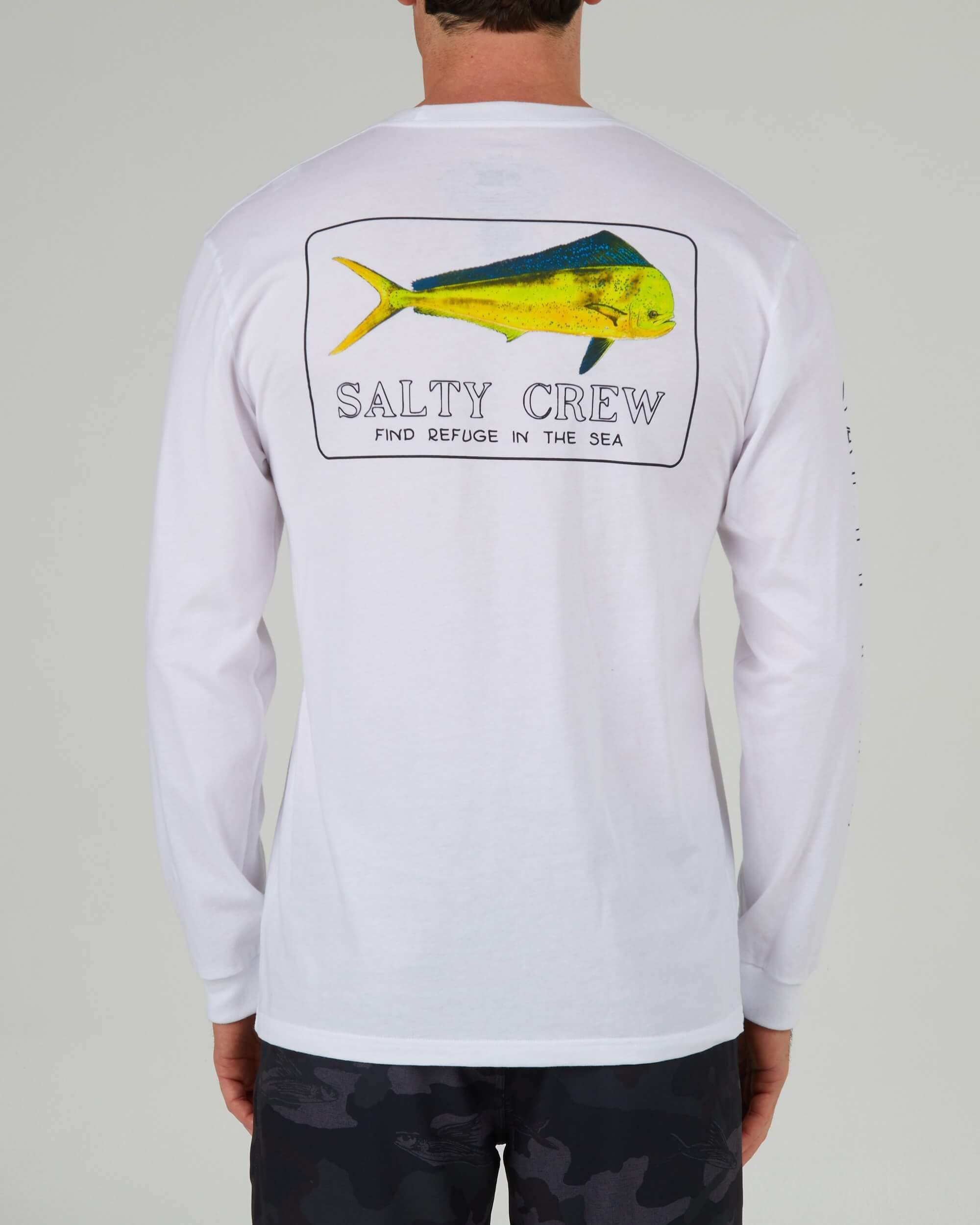 Golden Mahi Premium L/S Tee - White Product Image