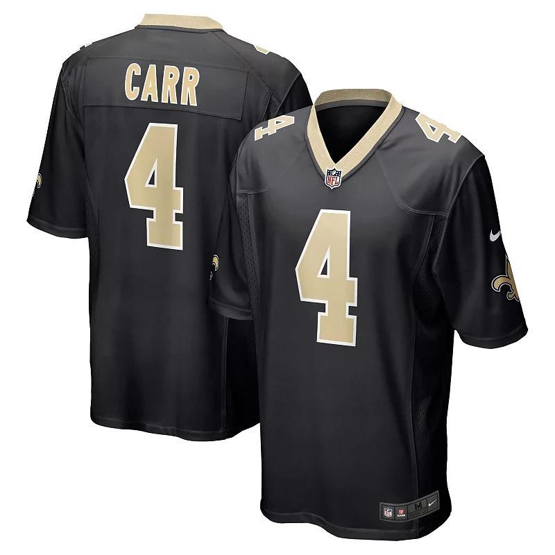 Mens Nike Derek Carr New Orleans Saints Game Jersey Product Image