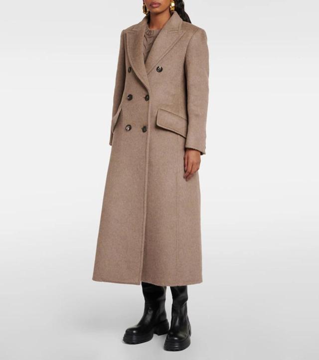 MAX MARA Cashmere And Wool Coat In Beige Product Image