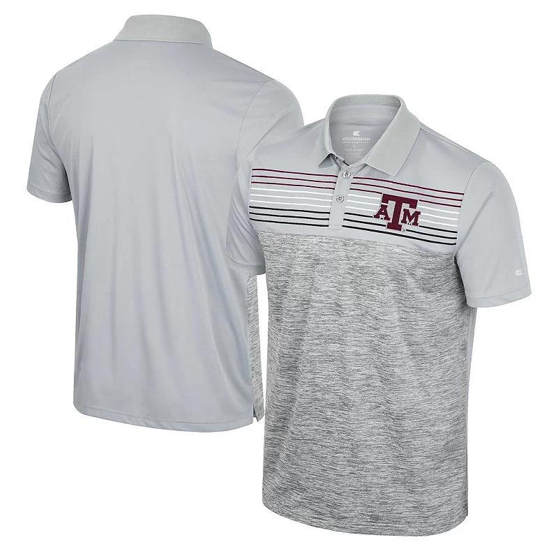 Mens Colosseum Gray Texas A&M Aggies Cybernetic Polo Product Image