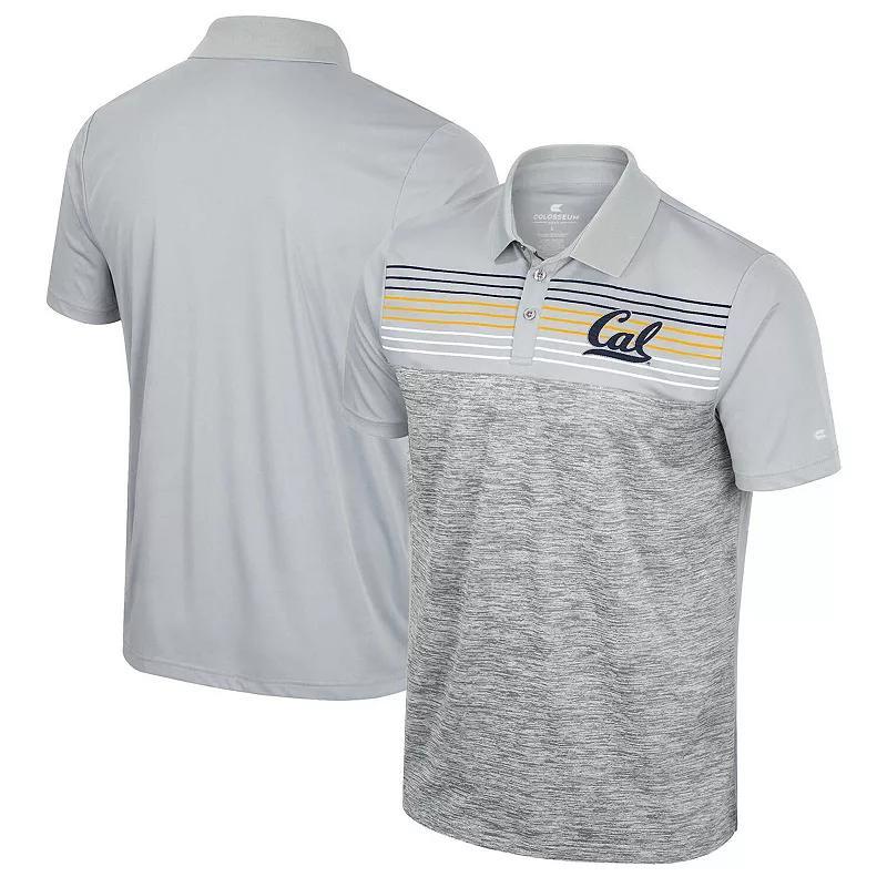 Mens Colosseum Gray Cal Bears Cybernetic Polo Product Image