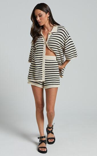 Runaway The Label - Cherie Short in Sand/Black Product Image