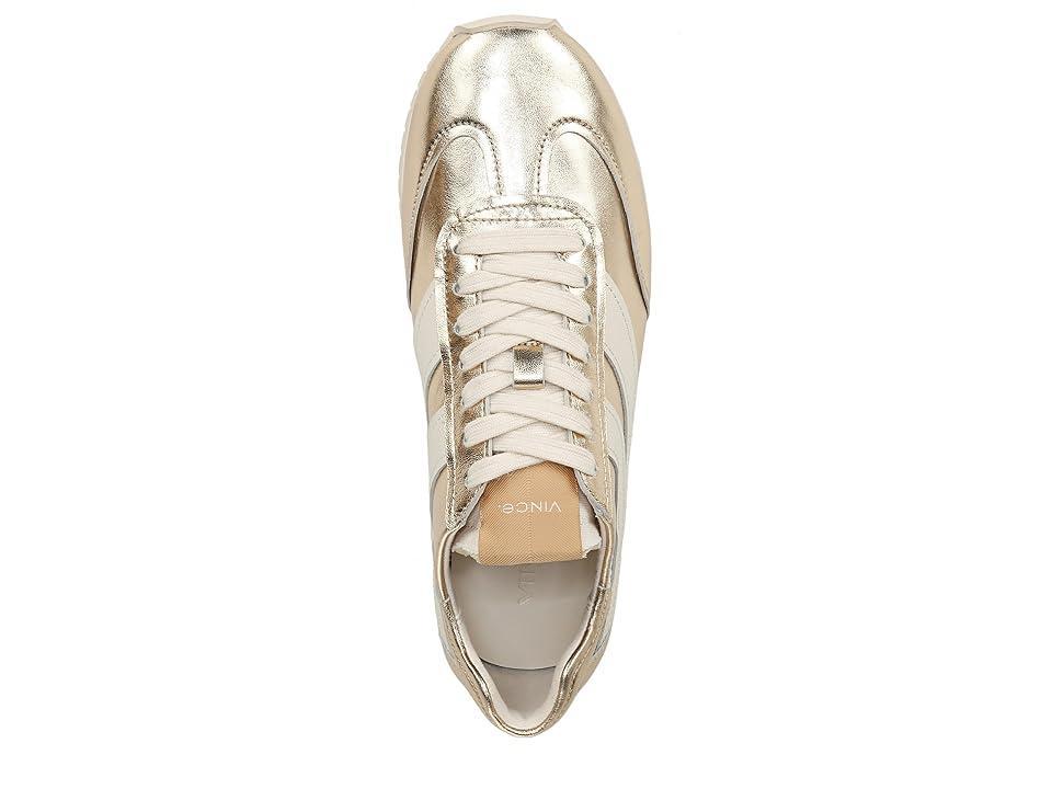 Vince Oasis Runner Lace-Up Sneakers (Champagne Leather) Women's Shoes Product Image