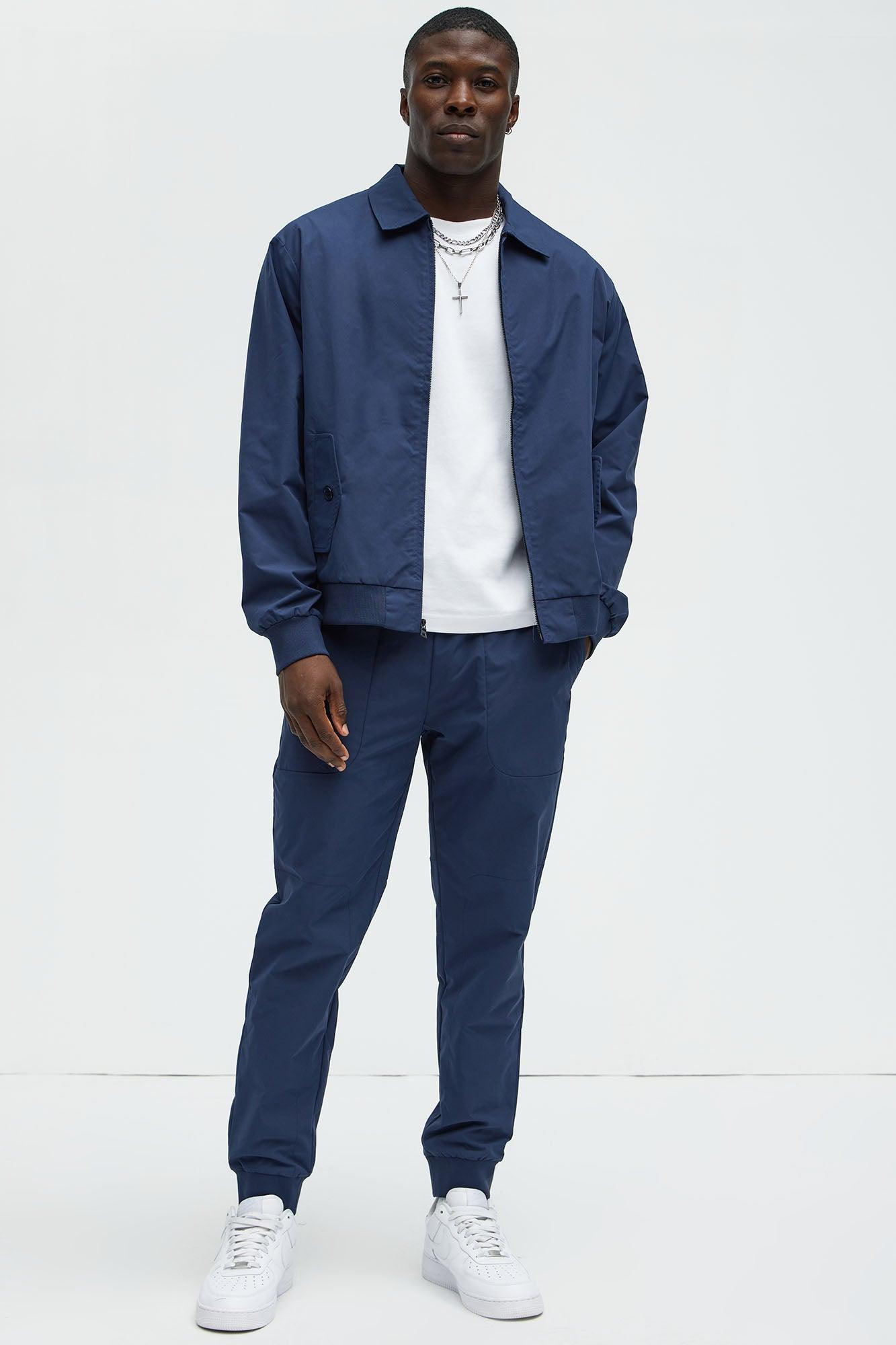 Ansel Tech Zip Jacket - Navy Product Image