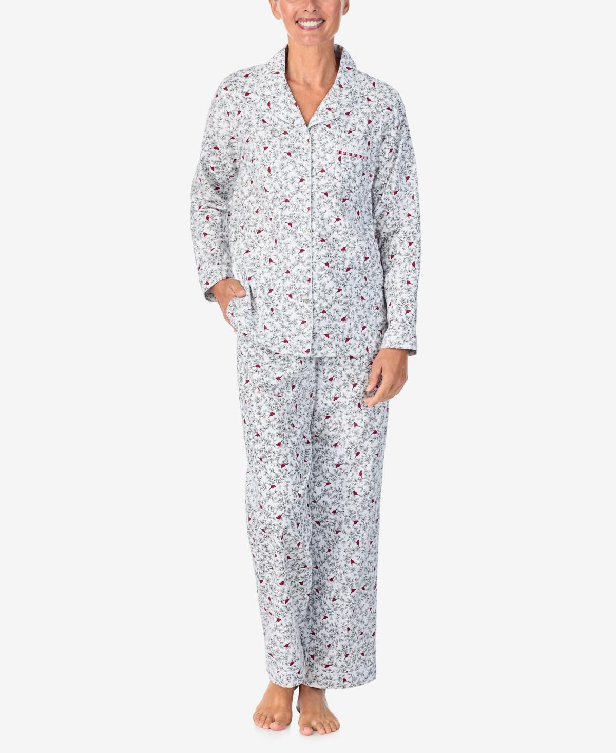 Aria Womens Long Sleeve Pajama Set Product Image