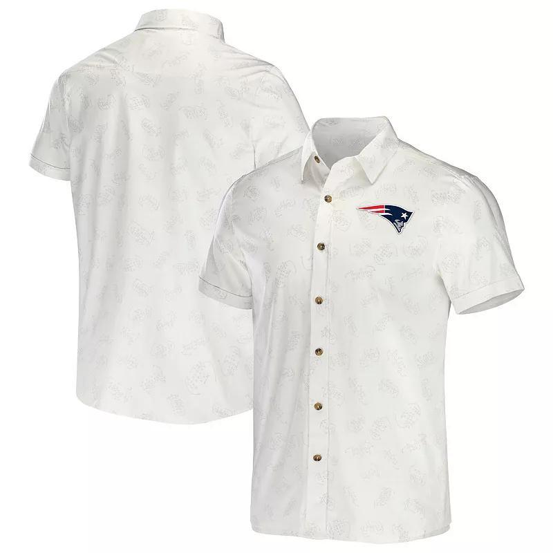 Mens NFL x Darius Rucker Collection by Fanatics New England Patriots Woven Button-Up T-Shirt Product Image