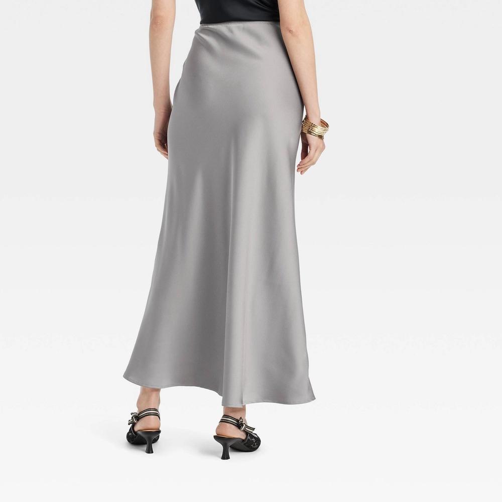 Women's Maxi Slip Skirt - A New Day™ Gray XS Product Image