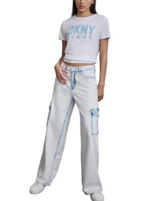 Women's High-Rise Wide-Leg Cargo Jeans product image