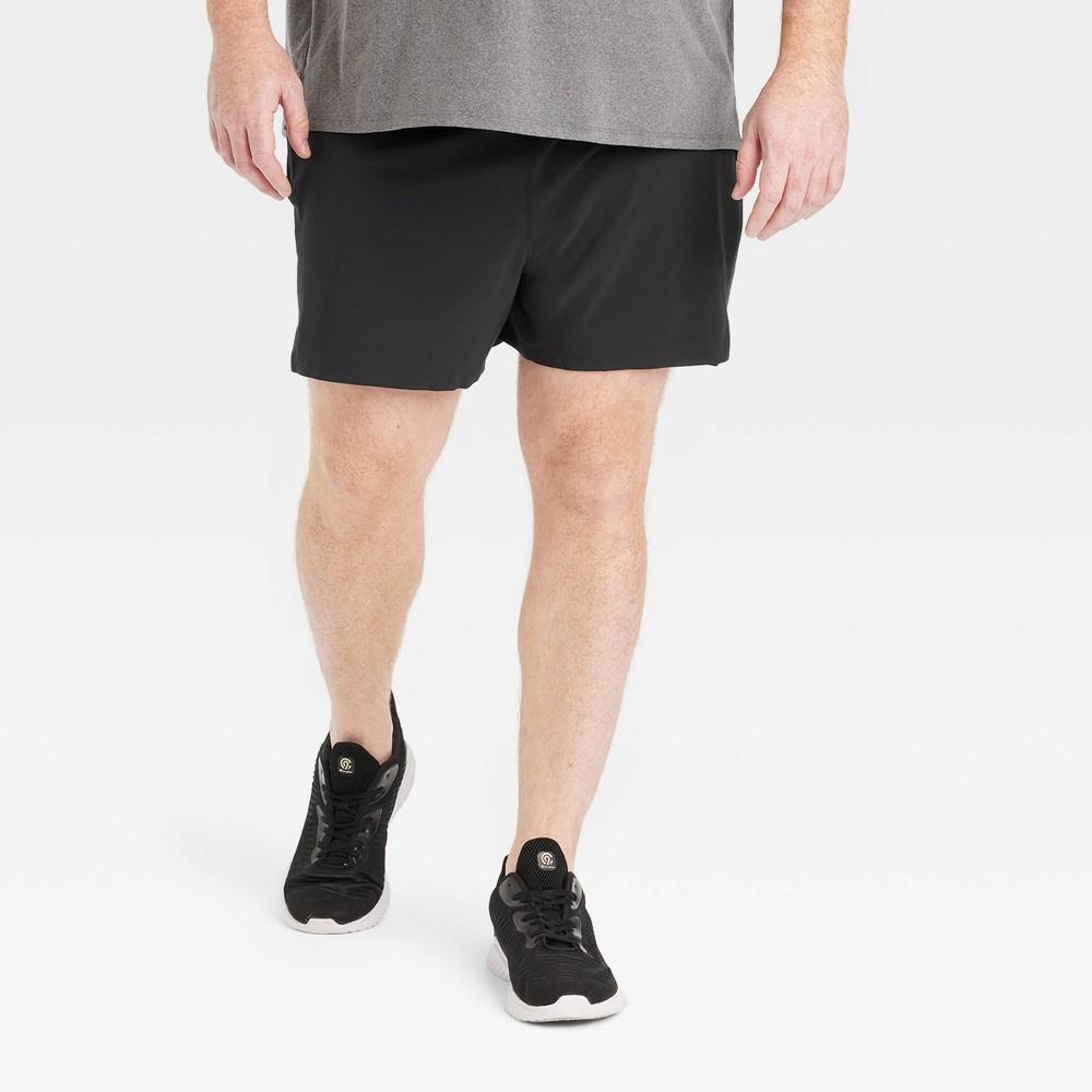 Mens Big Run Shorts 5 - All In Motion Black Onyx 2XL Product Image