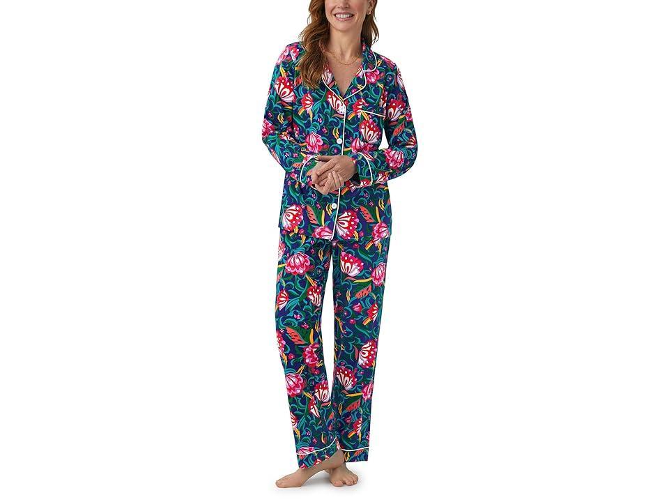 Floral-Print Organic Cotton Jersey Pajama Set Product Image