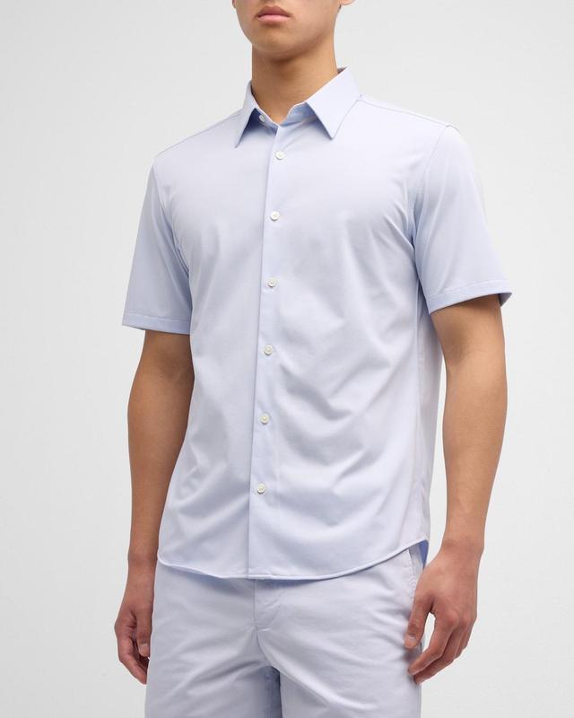 Mens Irving Short Sleeve Shirt in Structure Knit Product Image