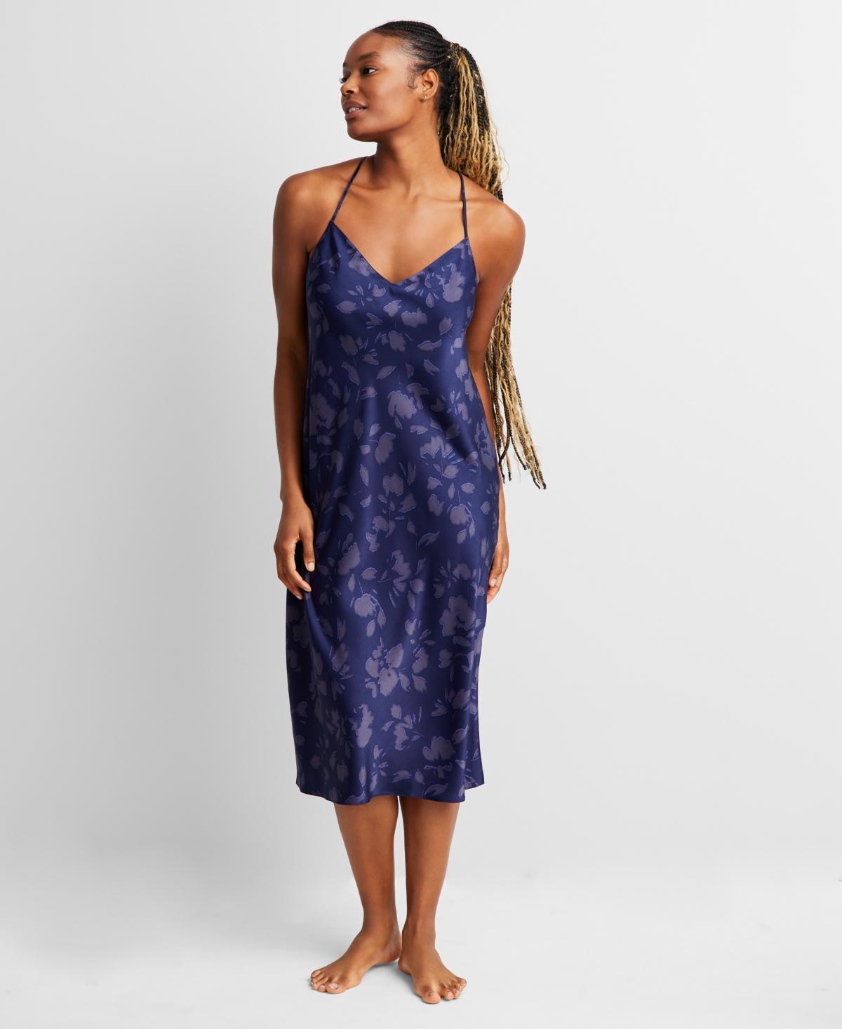 State of Day Womens Sleeveless Crepe de Chine Nightgown, Created for Macys Product Image