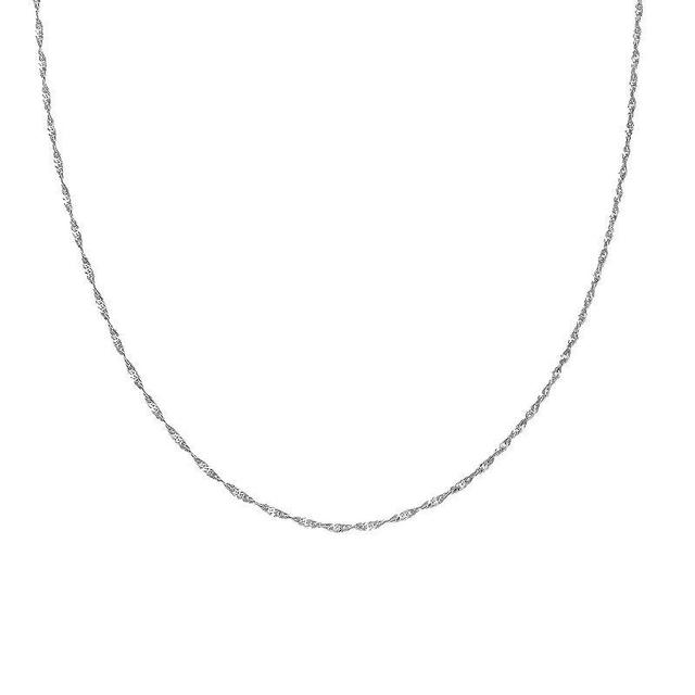 PRIMROSE Sterling Silver Singapore Chain, Womens Product Image