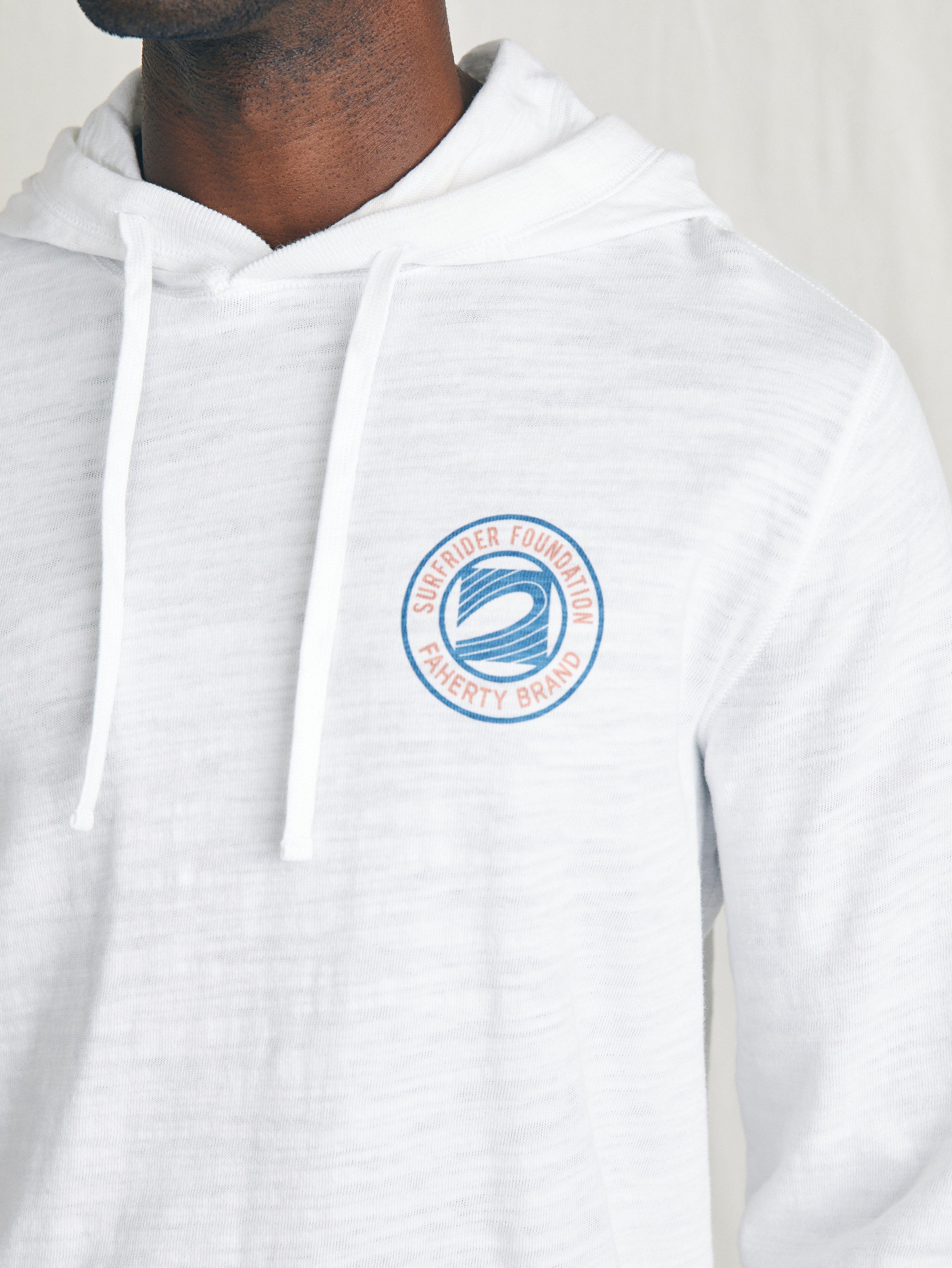 Surfrider Sunwashed Slub Hoodie - White Male product image