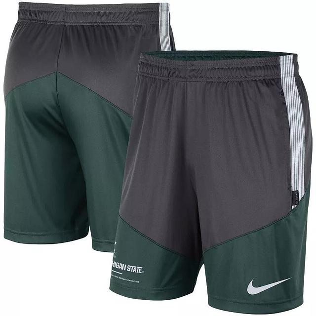 NIKE Men's  Black, Cardinal Stanford Cardinal Team Performance Knit Shorts In Black,cardinal Product Image