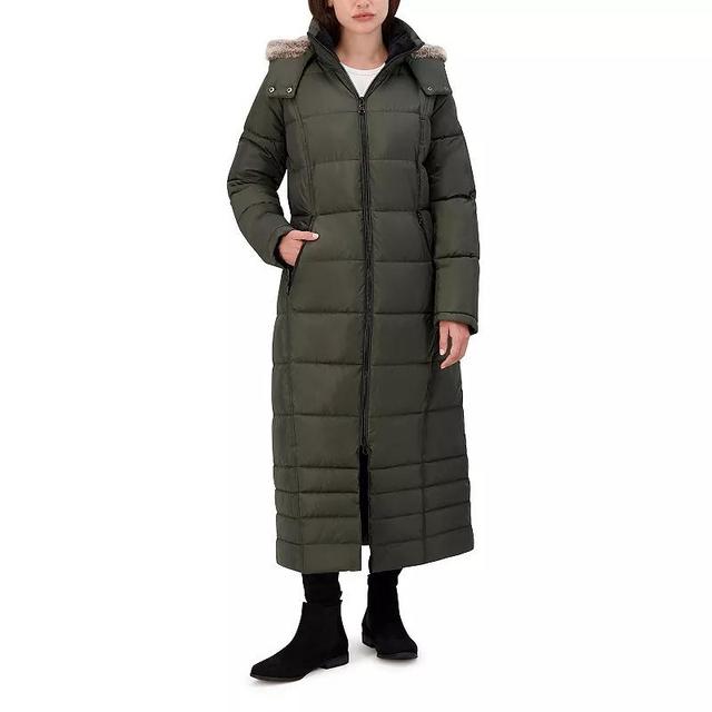 Womens Halitech Heavyweight Faux-Fur Trim Maxi Puffer Jacket Product Image