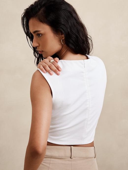 Cotton Wrap Crop Top Product Image