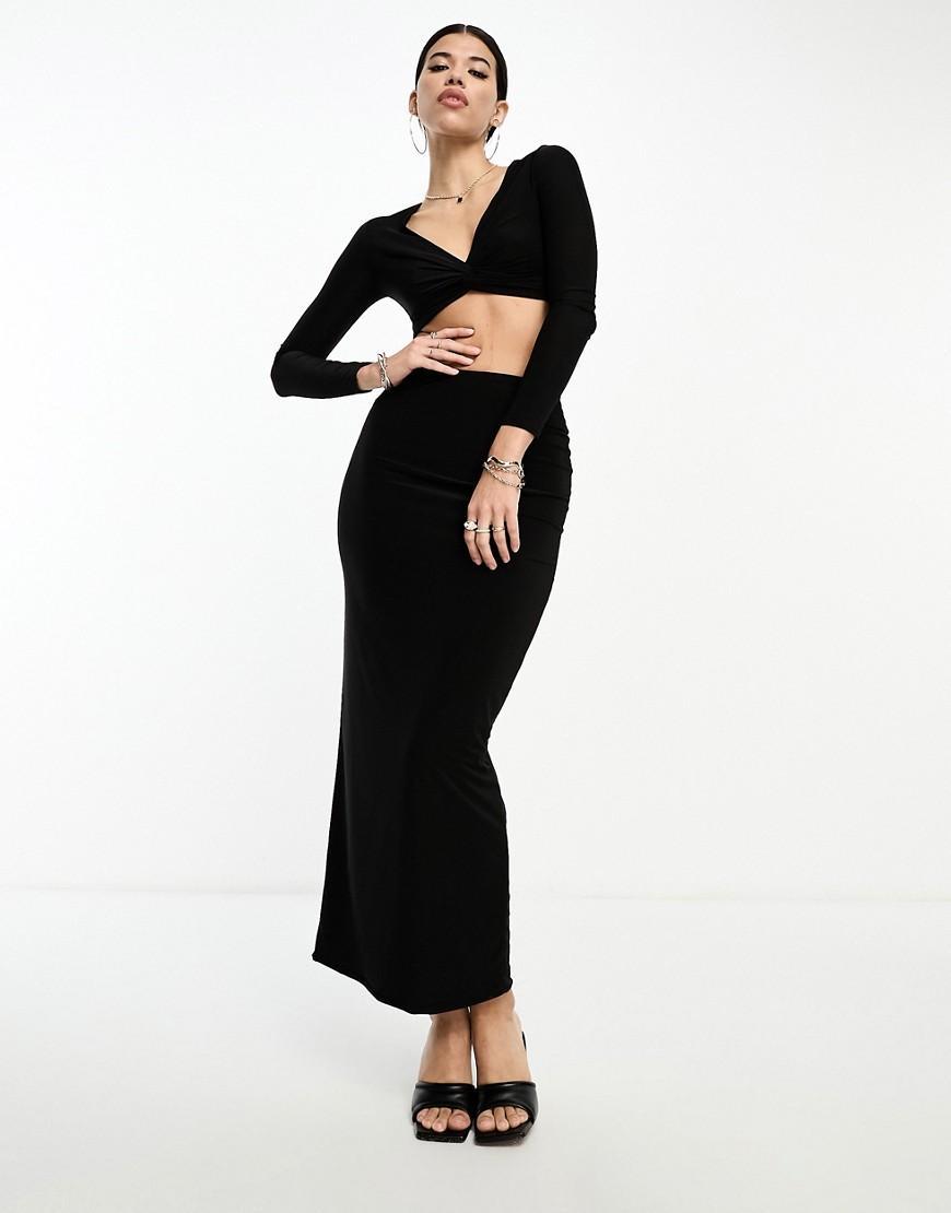 Fashionkilla sculpted column maxi skirt Product Image