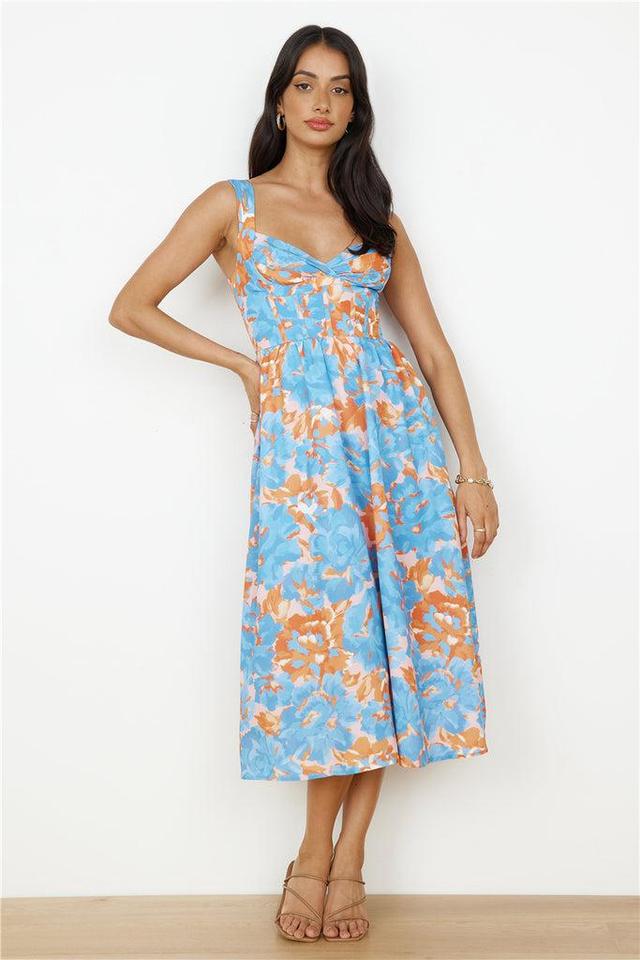 All Day Midi Dress Blue Product Image