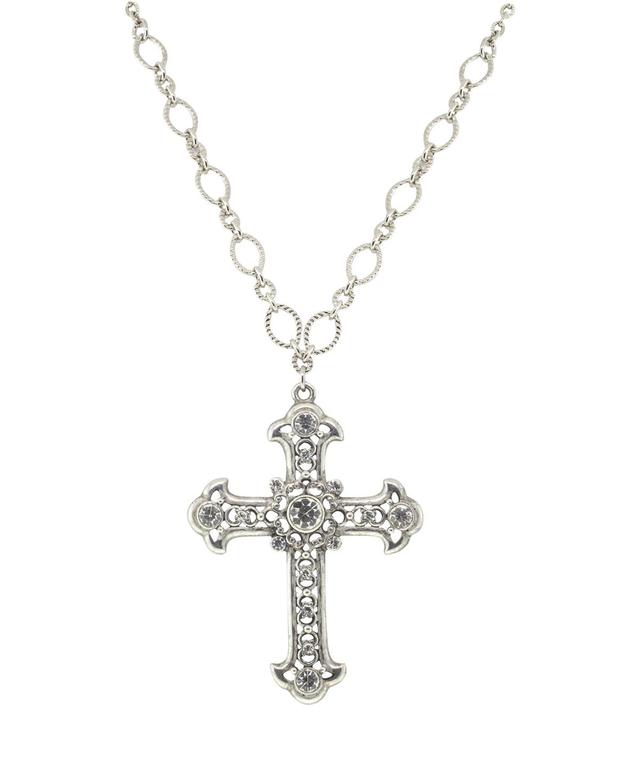 Crystal Large Cross Necklace Product Image