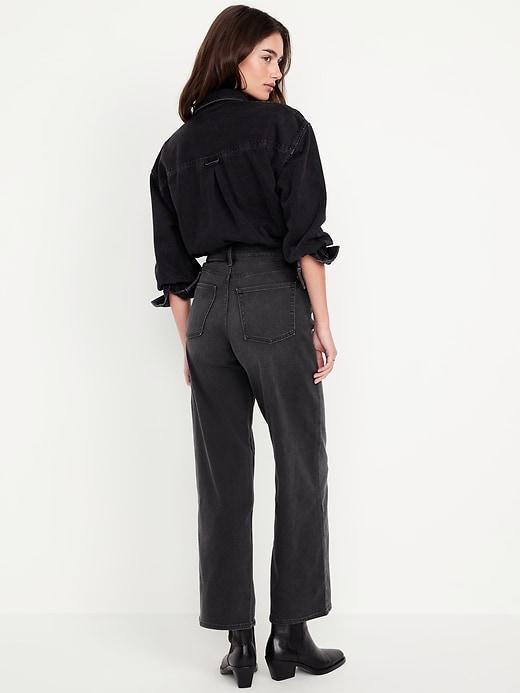 High-Waisted Wow Crop Wide-Leg Jeans product image