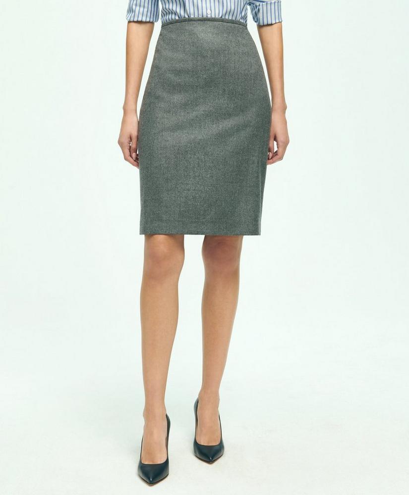 Wool Flannel Pencil Skirt product image