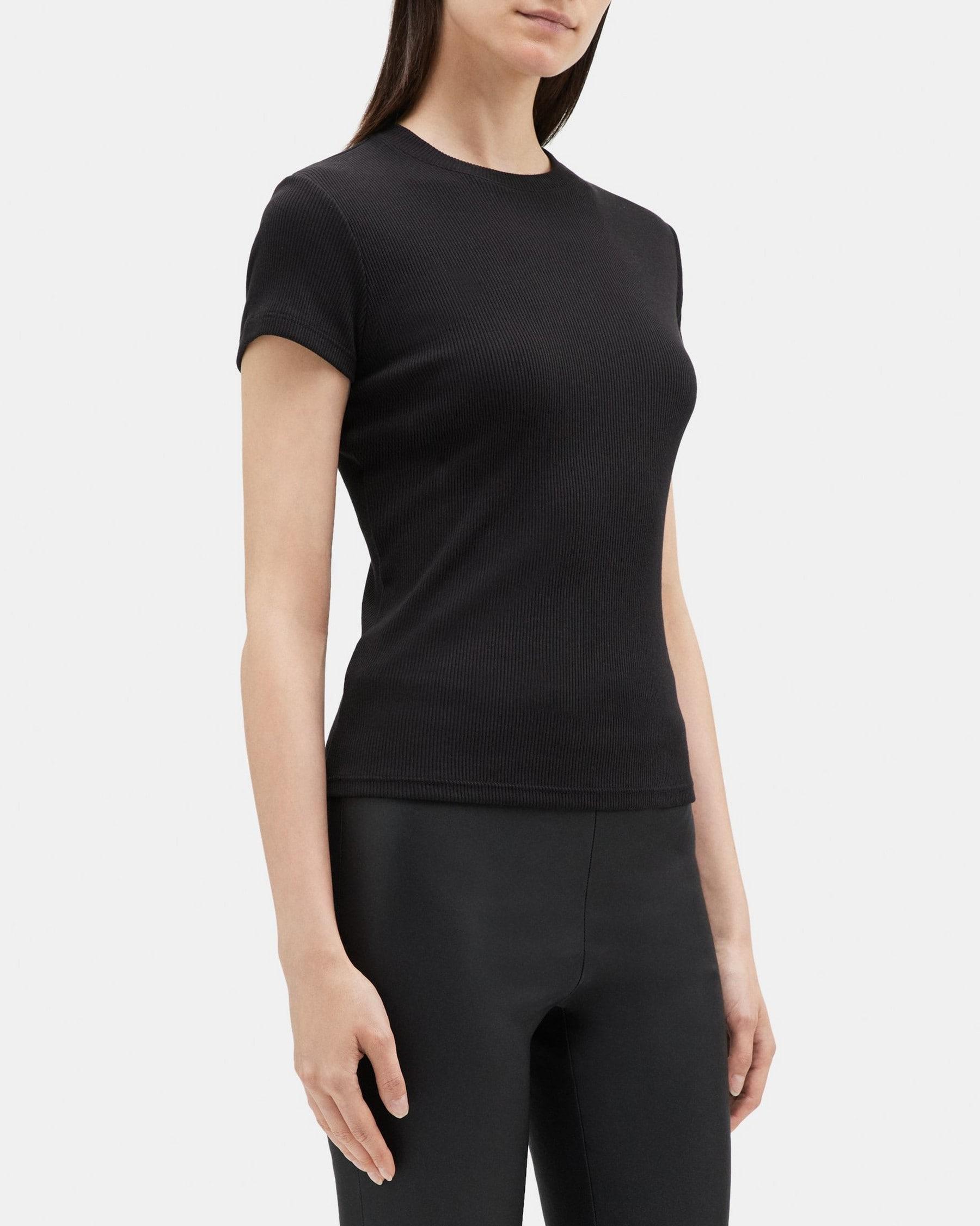 Tiny Tee in Ribbed Modal Cotton Product Image