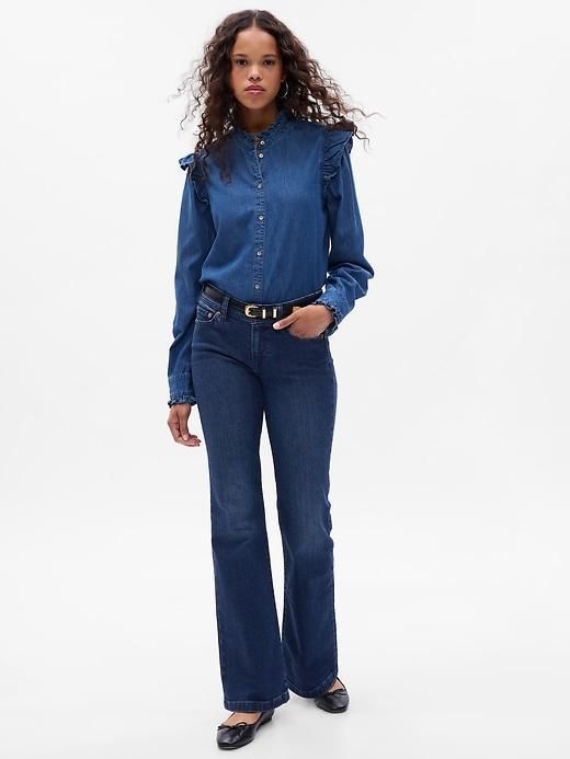 Low Rise &apos;70s Flare Jeans Product Image