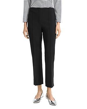 Womens Pintuck Straight-Leg Trousers product image