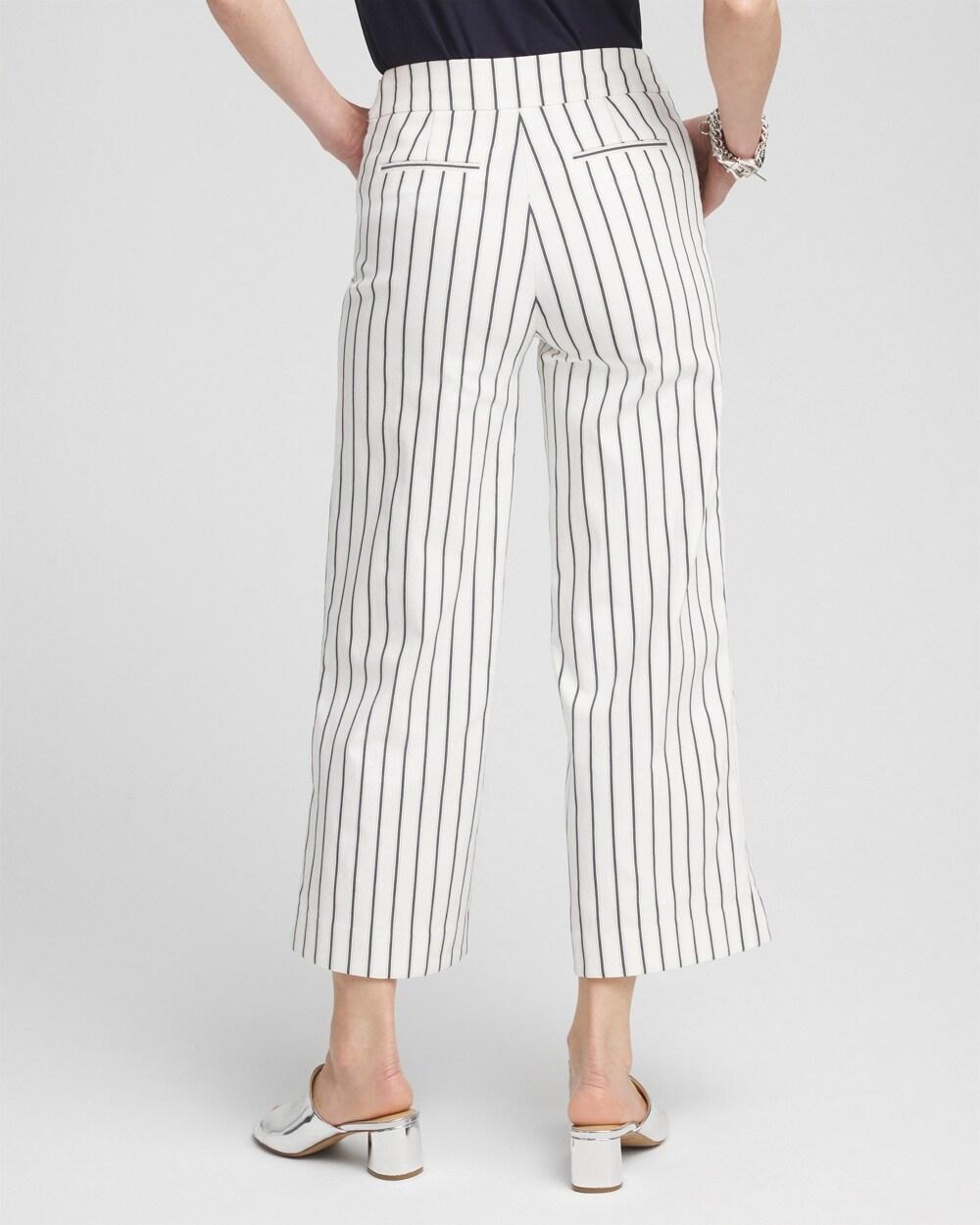 Petite Brigitte Double Stripe Wide Leg Crops Product Image