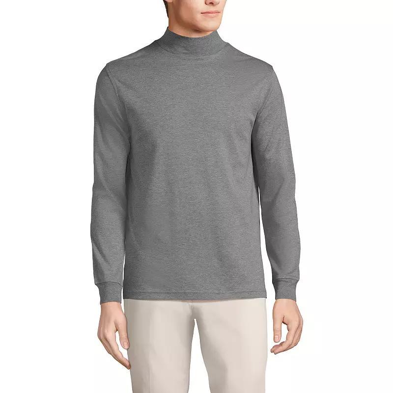 Lands End Mens Super Soft Supima Mock Turtleneck Product Image