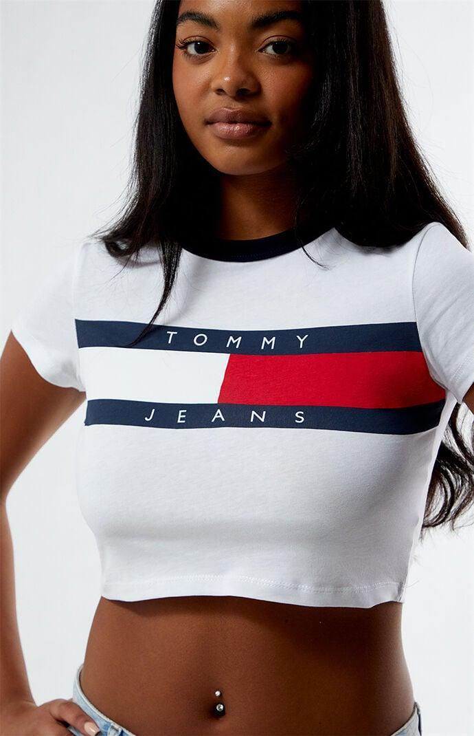 Tommy Jeans Women's Slim Cropped T-Shirt Product Image