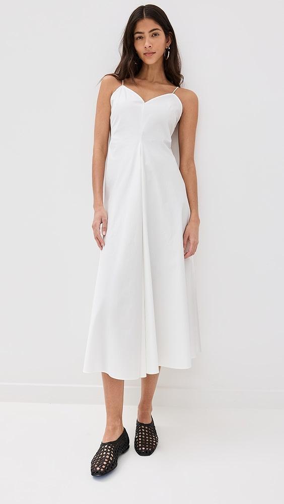 Róhe Cotton Strap Dress with Wide Hem | Shopbop Product Image