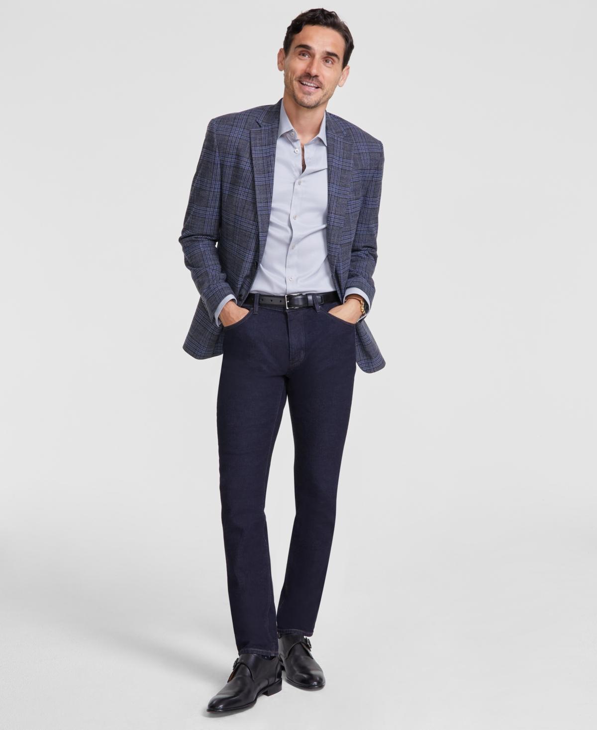 Michael Kors Men Classic-Fit Plaid Sport Coat Product Image