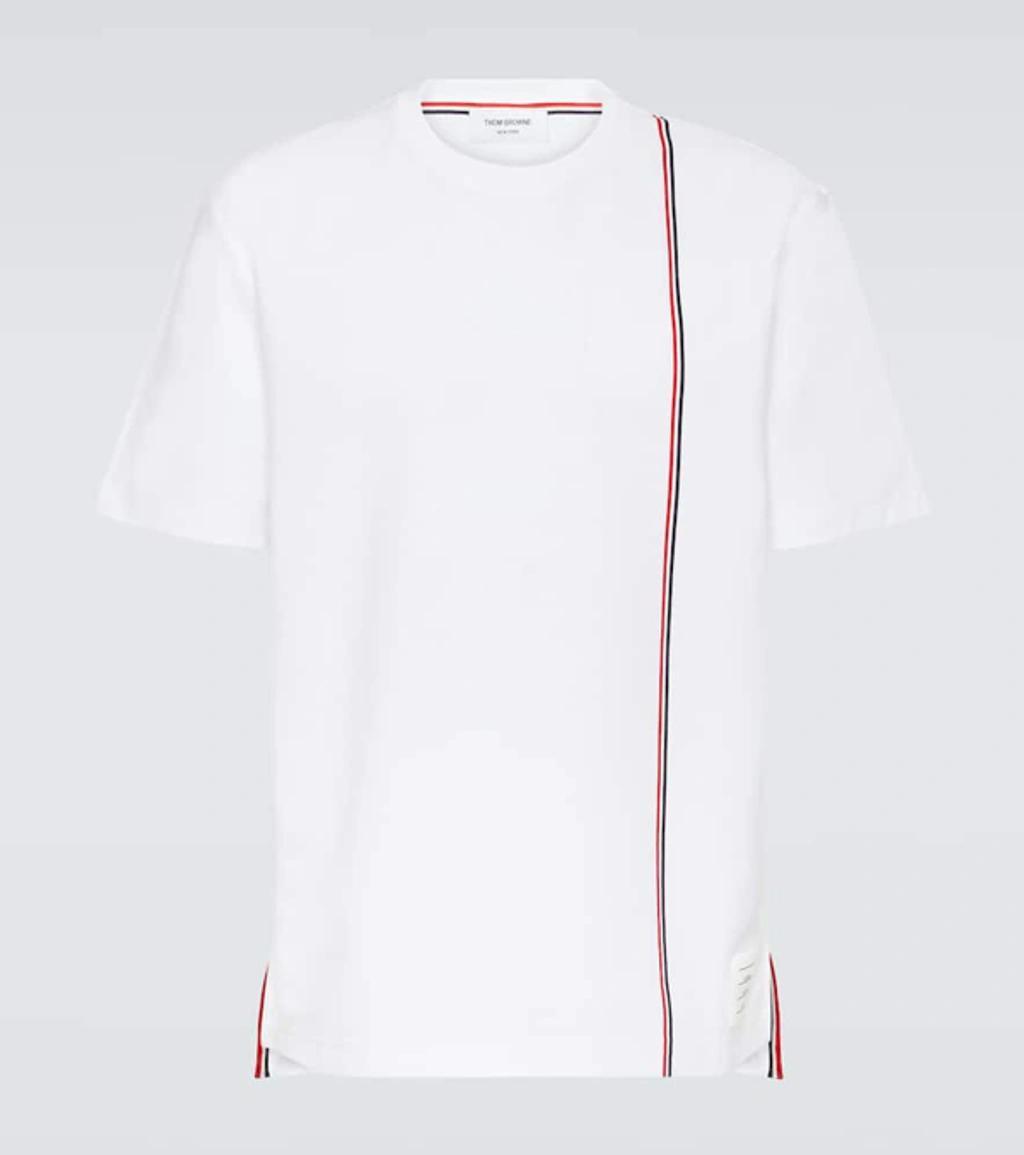 Rwb Stripe Cotton Jersey T-shirt In White Product Image