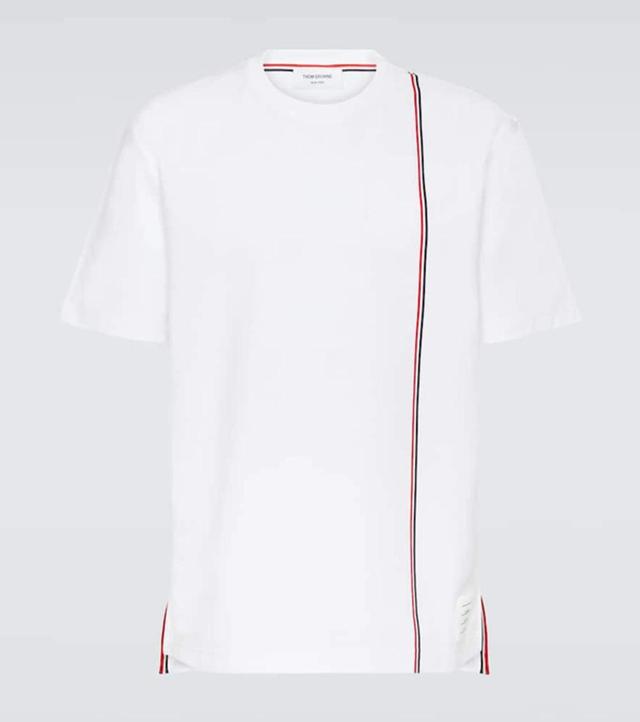 Rwb Stripe Cotton Jersey T-shirt In White Product Image