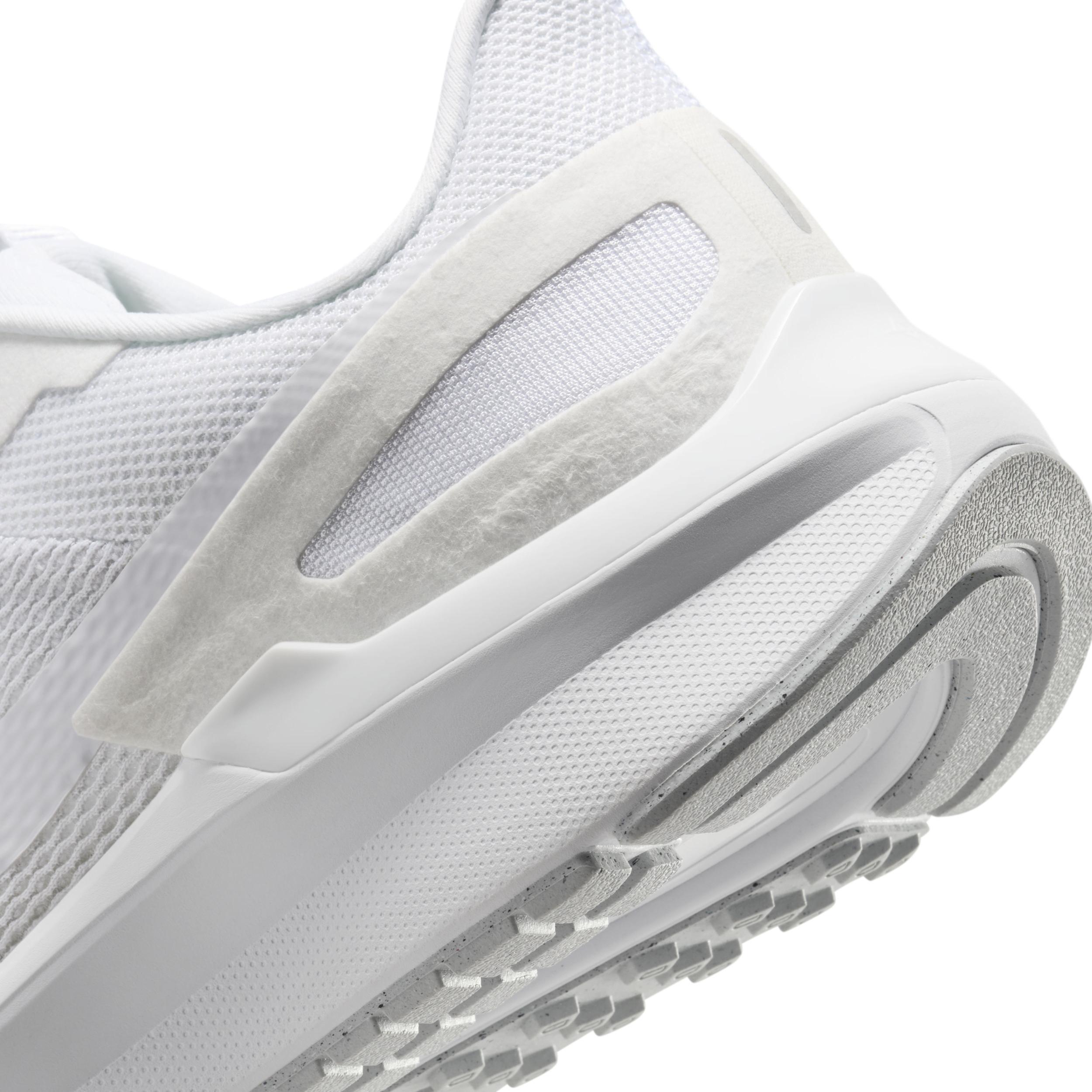 Nike Mens Nike Air Zoom Structure 25 Wide - Mens Running Shoes White/White/Pure Platinum Product Image