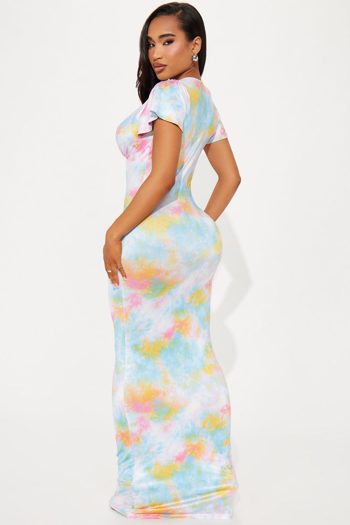 Isn't It Lovely Maxi Dress - Multi Color Product Image