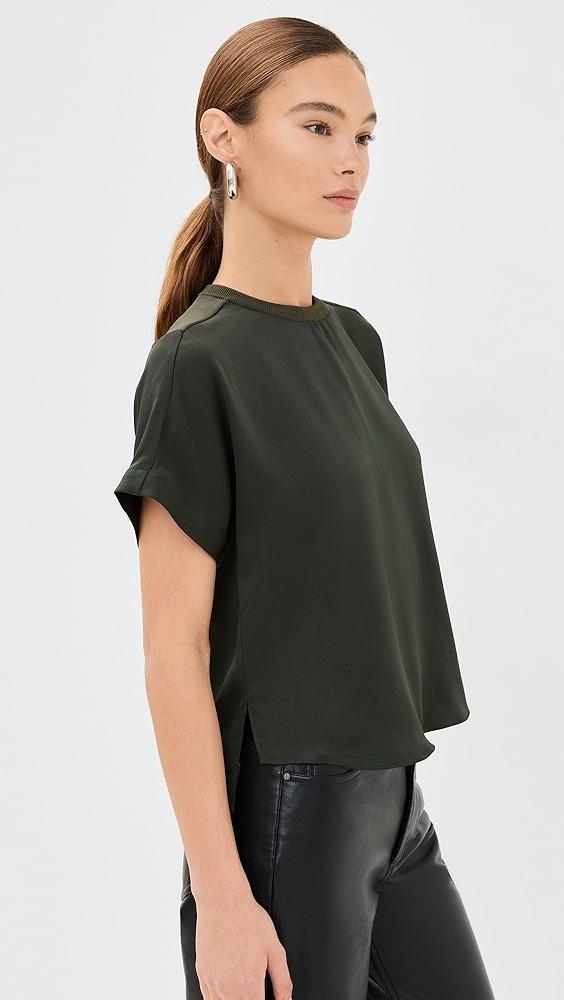 SIMKHAI Addy Knit Back T-Shirt | Shopbop Product Image