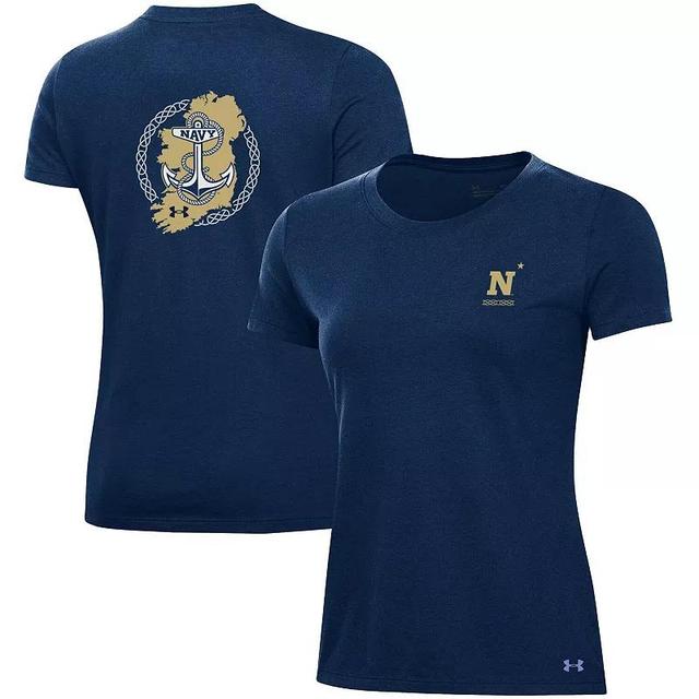 Womens Under Armour Midshipmen 2023 Aer Lingus College Football Classic Performance Cotton T-Shirt Blue Product Image