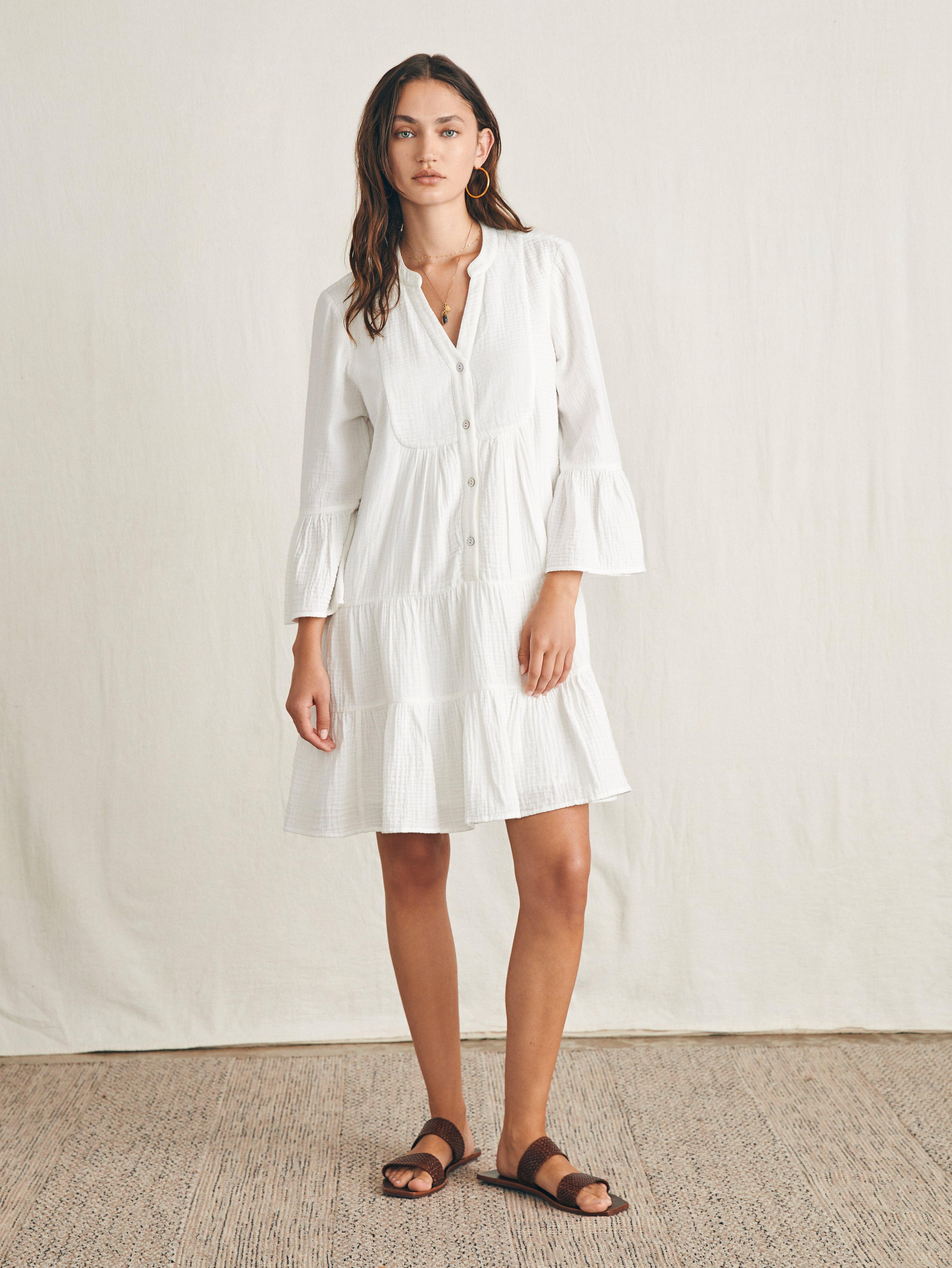 Dream Cotton Gauze Kasey Dress - White Female Product Image