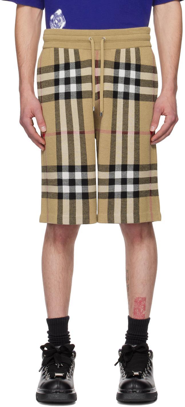 Beige Weaver Shorts In Arch Beige Product Image