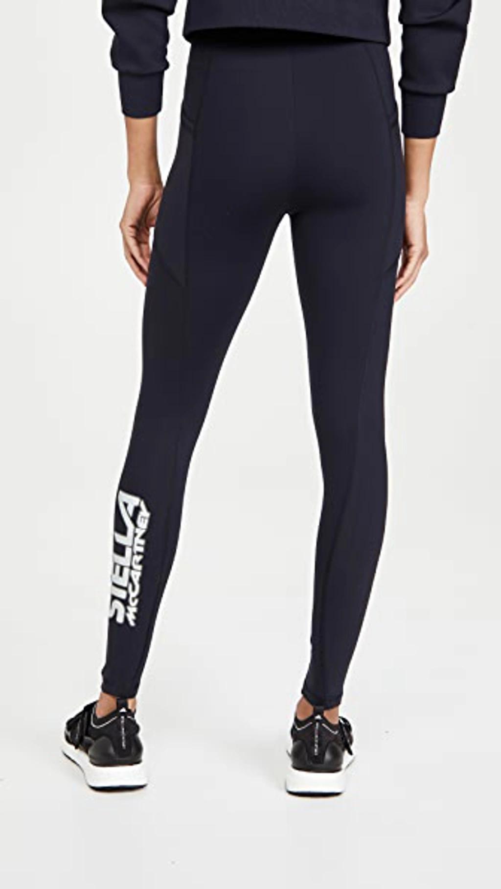 Logo-print Scuba Leggings In Navy Product Image