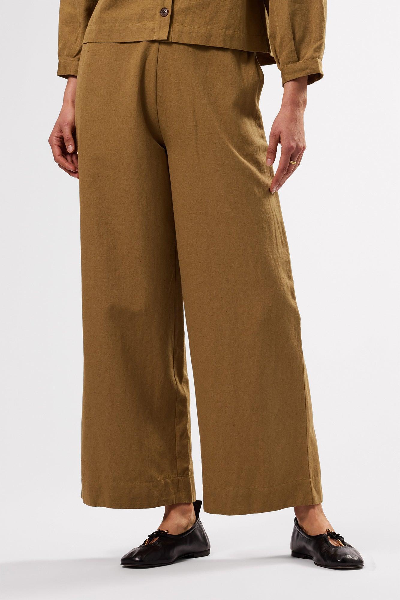 Malia Cotton Linen Pant - Elm product image