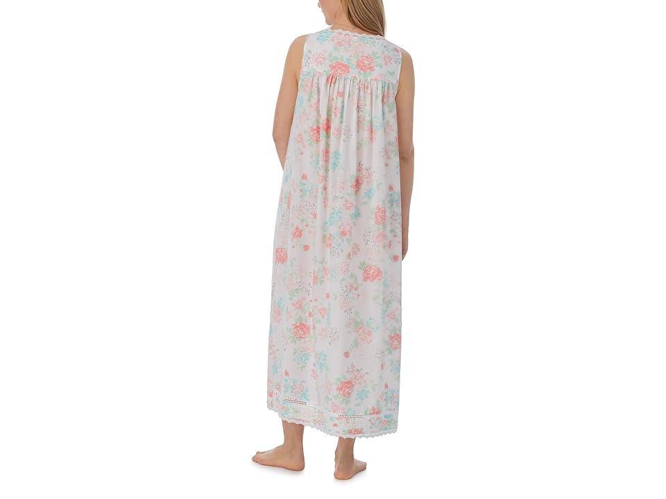 Eileen West Cotton Lawn Sleeveless Ballet Gown (Blossom Floral) Women's Pajama Product Image