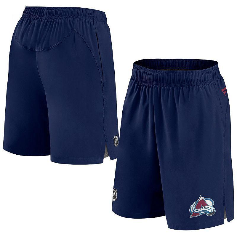 Mens Fanatics Branded Colorado Avalanche Authentic Pro Rink Shorts Blue Product Image