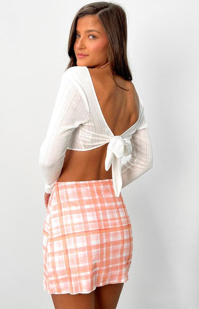 Ellie White Crop Top Product Image